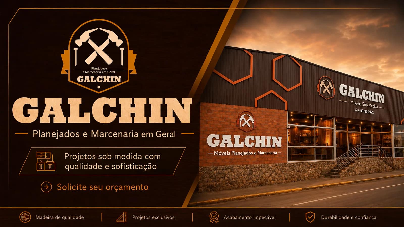 Galchin Móveis Sob Medida aposta em atendimento próximo e fabricação própria par - Economia em Cesário Lange
