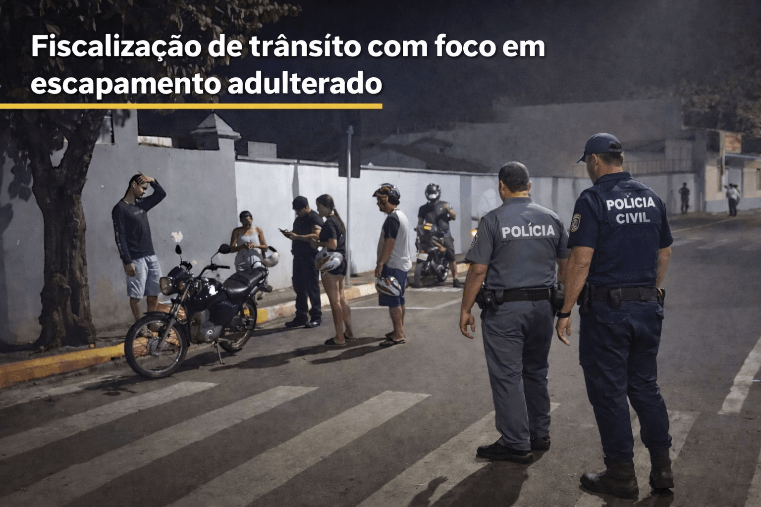 Cesário Lange intensifica fiscalização contra escapamentos barulhentos - Cidade em Cesário Lange